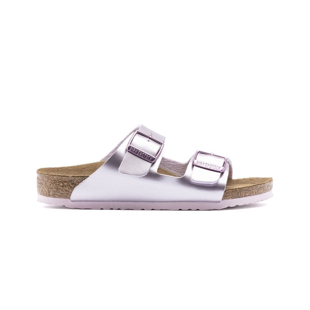 Birkenstock Kadın Terlik 1012510 Electrıc Metallıc Lılac