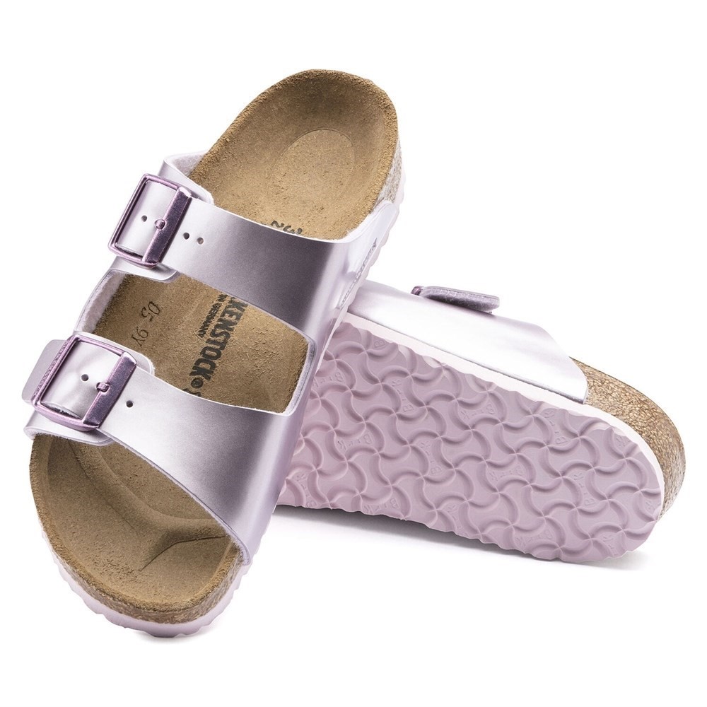 Birkenstock Kadın Terlik 1012510 Electrıc Metallıc Lılac