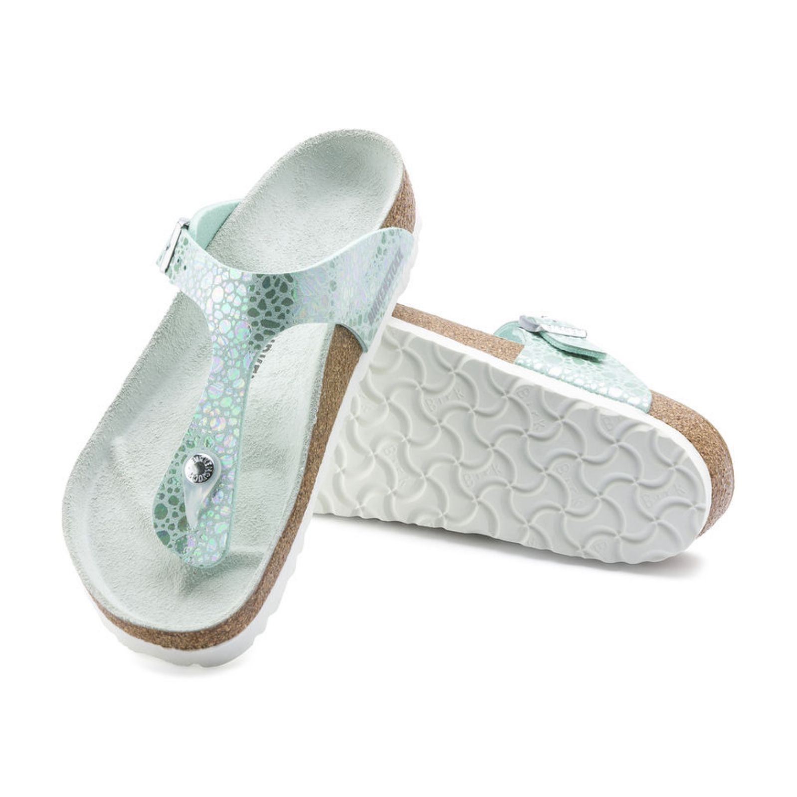 Birkenstock Kadın Terlik 1012923 Metallıc Stones Aqua
