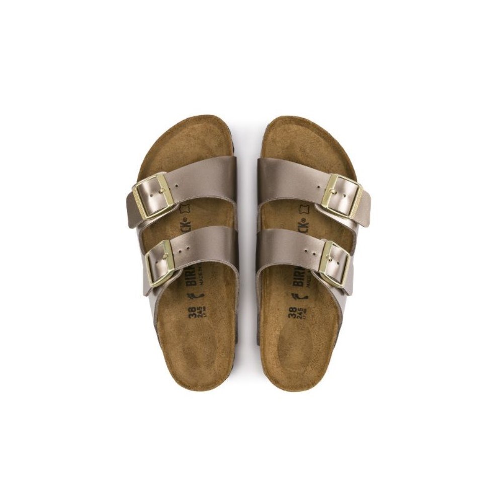 Birkenstock Kadın Terlik 1012972 Electrıc Metallıc Taupe