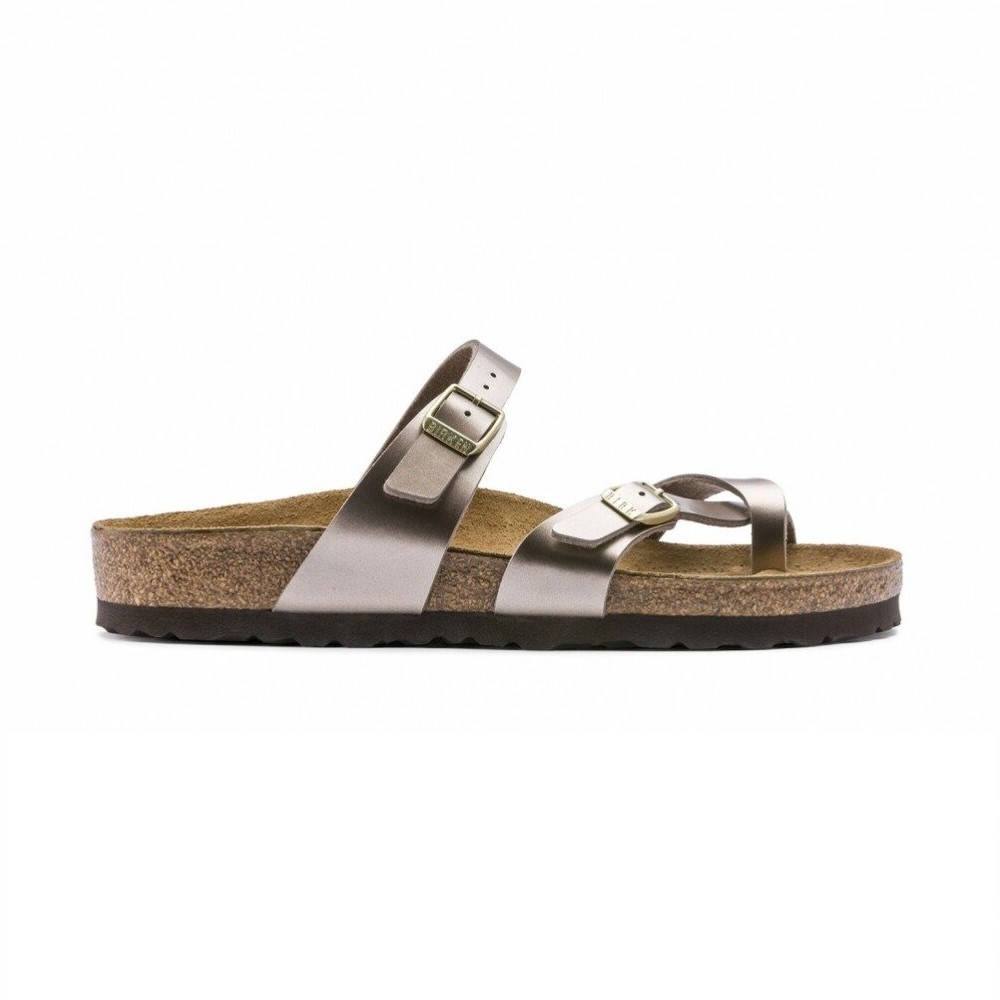 Birkenstock Kadın Terlik 1012977 Electrıc Metallıc Taupe