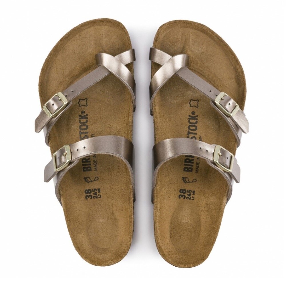 Birkenstock Kadın Terlik 1012977 Electrıc Metallıc Taupe