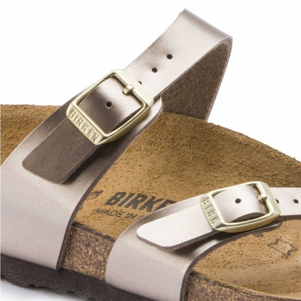 Birkenstock Kadın Terlik 1012977 Electrıc Metallıc Taupe