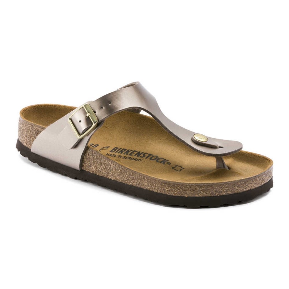 Birkenstock Kadın Terlik 1012983 Electrıc Metallıc Taupe
