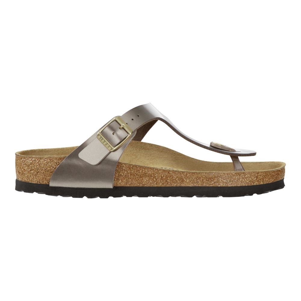 Birkenstock Kadın Terlik 1012983 Electrıc Metallıc Taupe