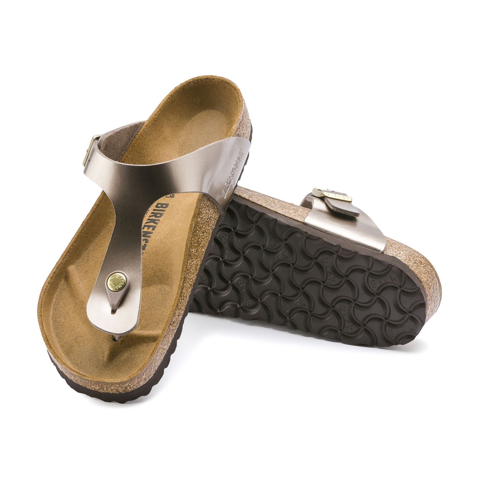 Birkenstock Kadın Terlik 1012983 Electrıc Metallıc Taupe
