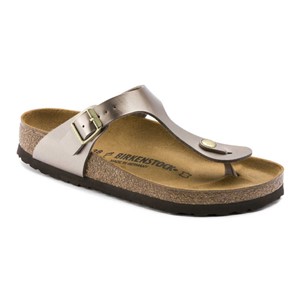 Birkenstock Kadın Terlik 1012983 Electrıc Metallıc Taupe