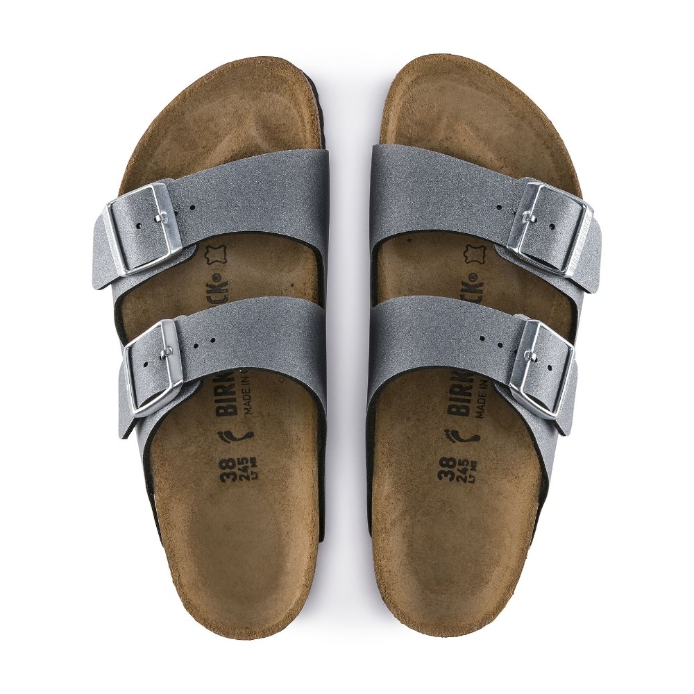 Birkenstock Kadın Terlik 1014285 Icy Metallıc Anthracıte