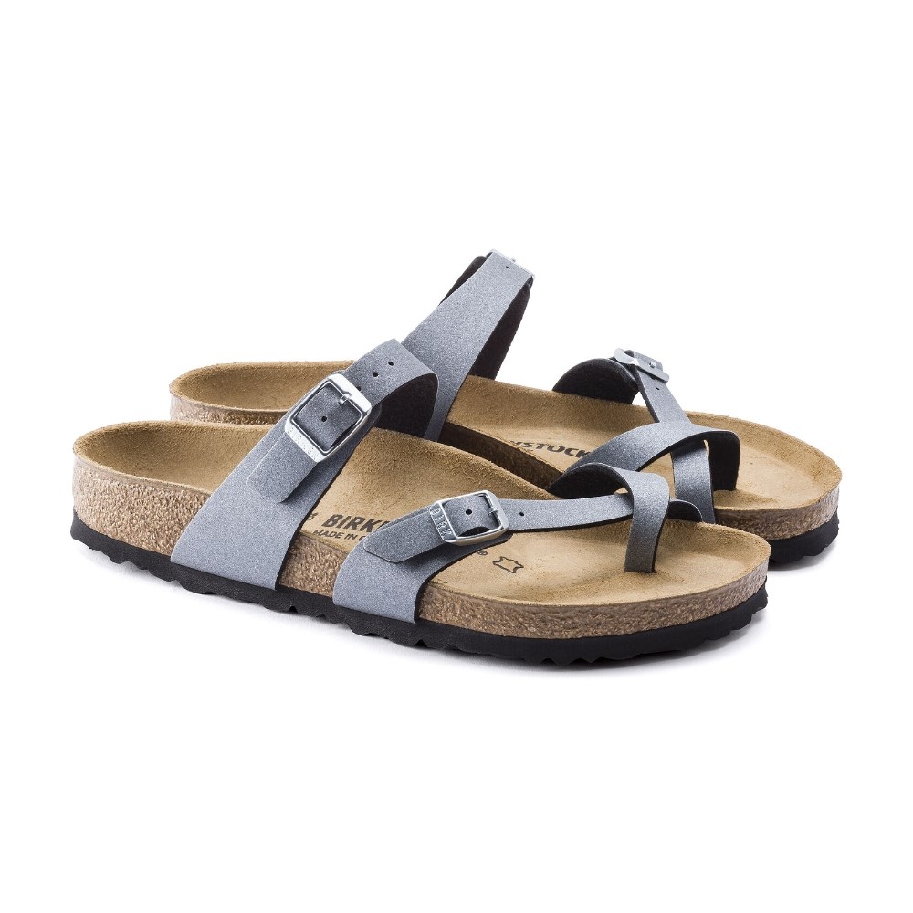 Birkenstock Kadın Terlik 1016006 Icy Metallıc Anthracıte