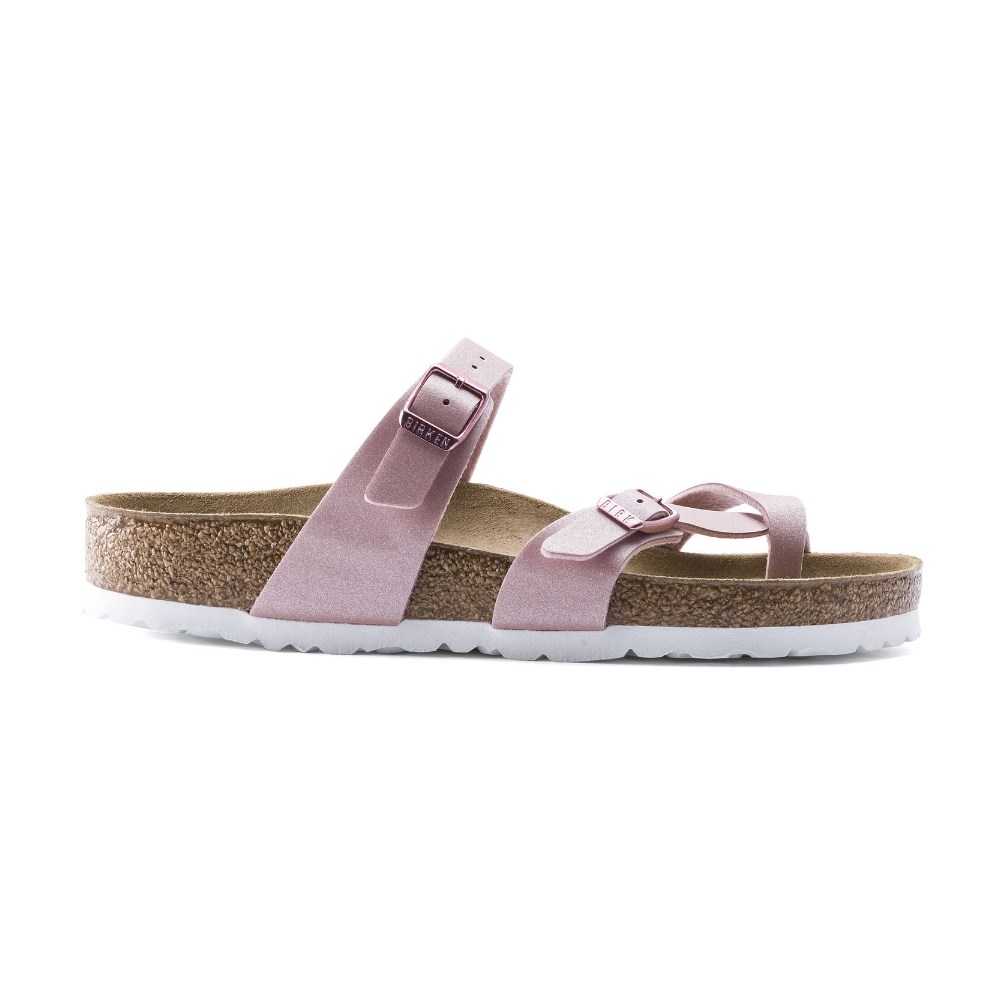 Birkenstock Kadın Terlik 1016008 Icy Metallıc Old Rose