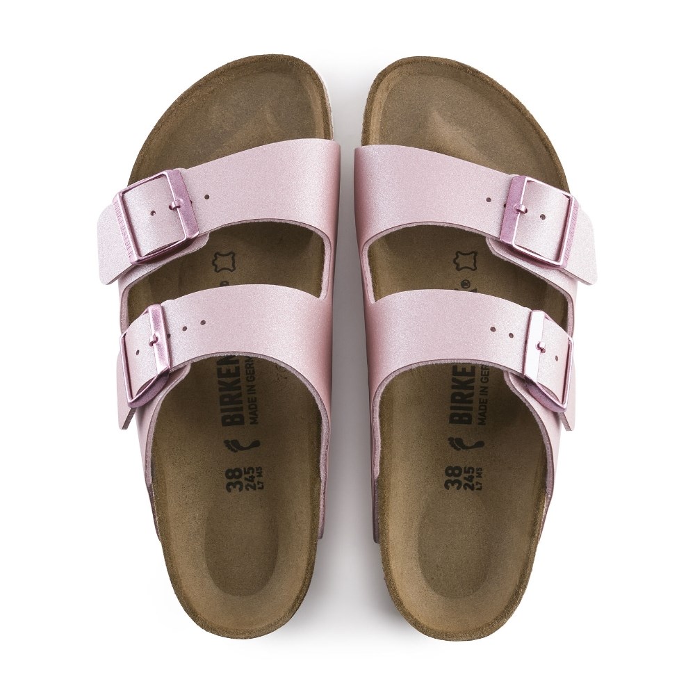 Birkenstock Kadın Terlik 1016029 Icy Metallıc Old Rose