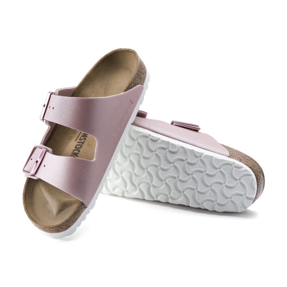 Birkenstock Kadın Terlik 1016029 Icy Metallıc Old Rose
