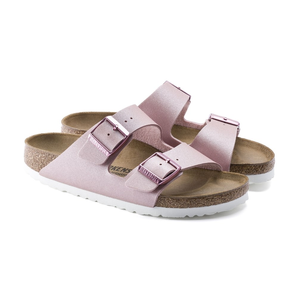 Birkenstock Kadın Terlik 1016029 Icy Metallıc Old Rose
