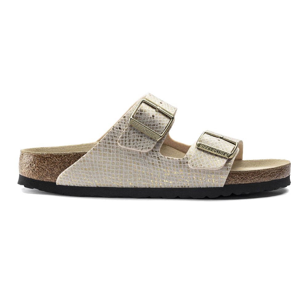 Birkenstock Kadın Terlik 1019374 Shıny Python Eggshell