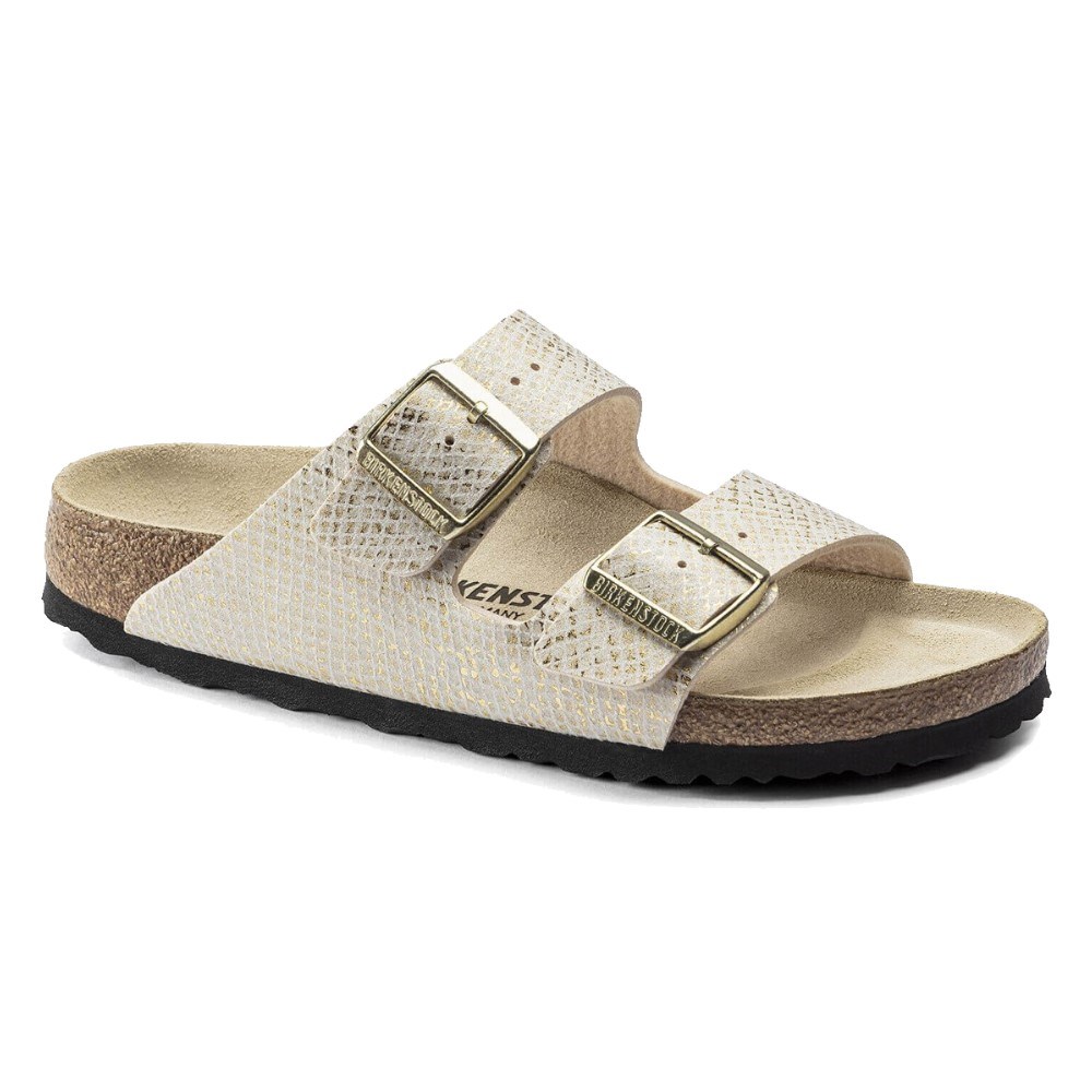 Birkenstock Kadın Terlik 1019374 Shıny Python Eggshell