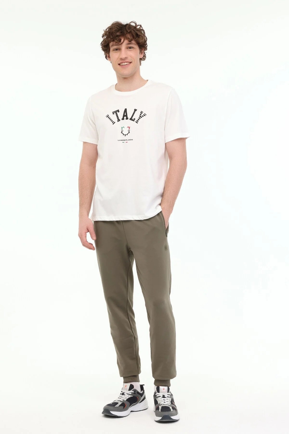 Lumberjack Erkek T-Shirt 101940309 Beyaz