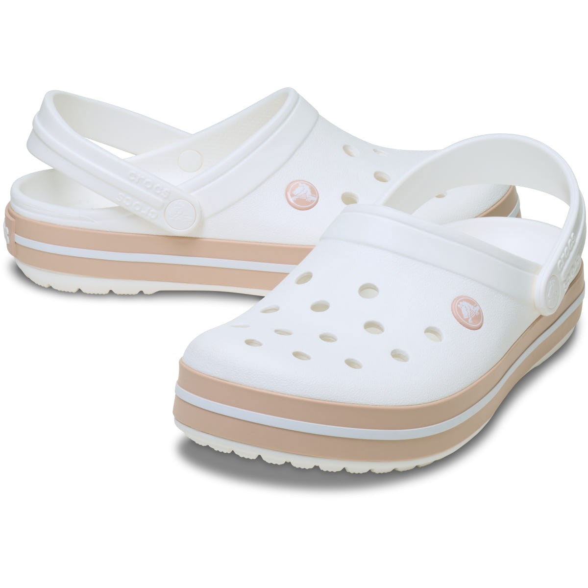 Crocs Unisex Sandalet 11016 White/Pink Caramel