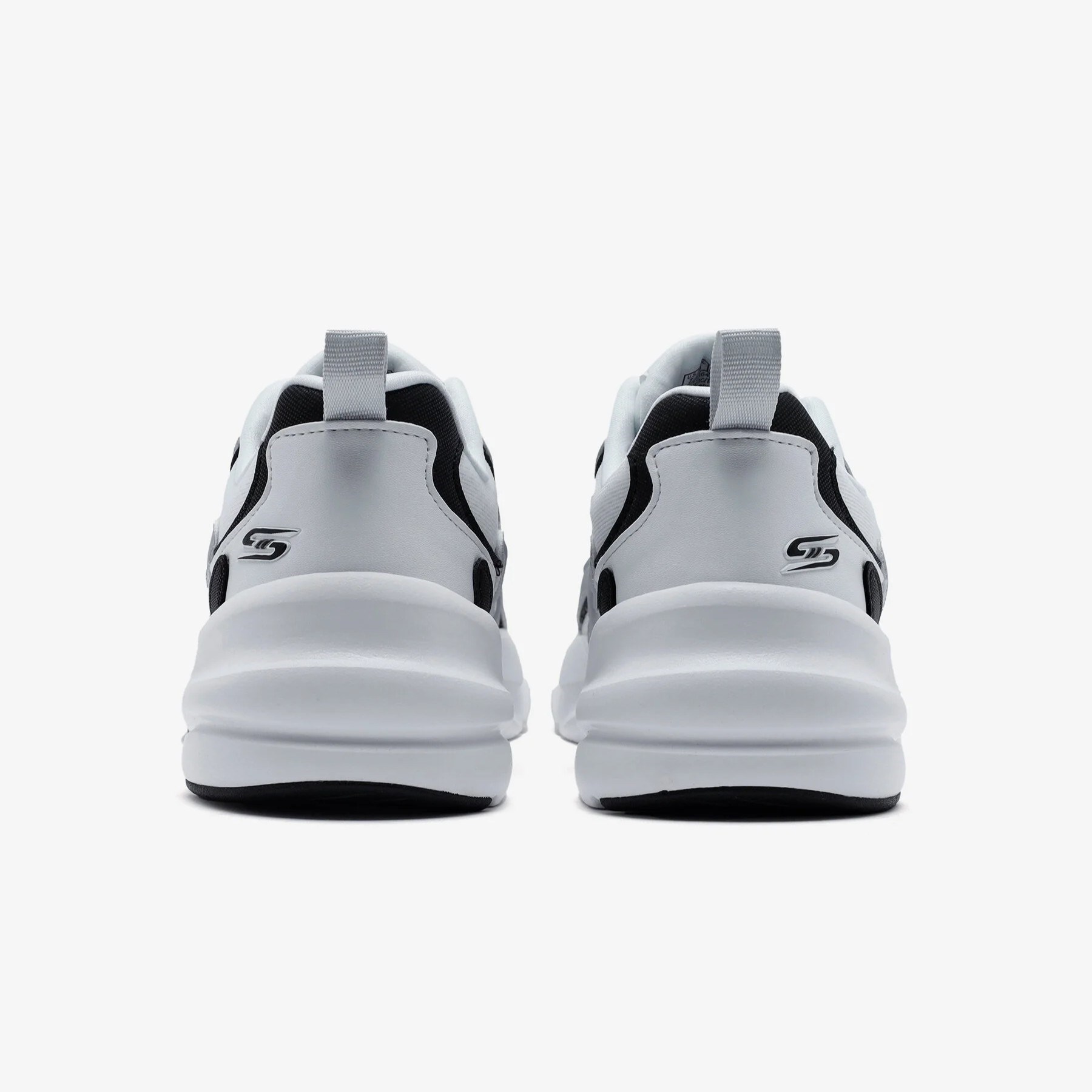 Skechers Kadın Ayakkabı 117364 Beyaz/Siyah/Gümüş