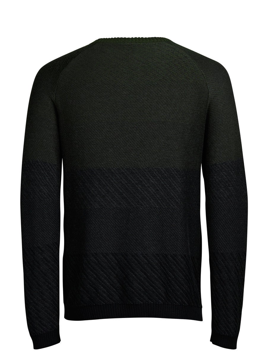 Jack Jones Erkek Kazak 12109912 Dark Grey Melange