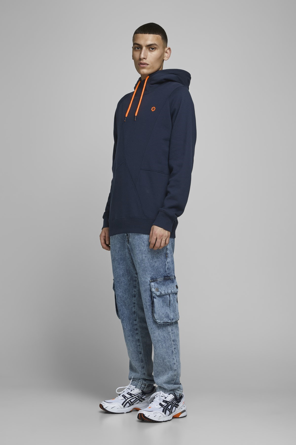 Jack Jones Erkek S-Shirt 12116490 Navy Blazer