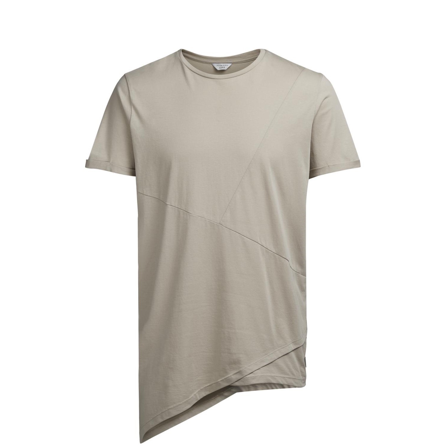 Jack Jones Erkek T-Shirt 12122761 Oyster Mushroom