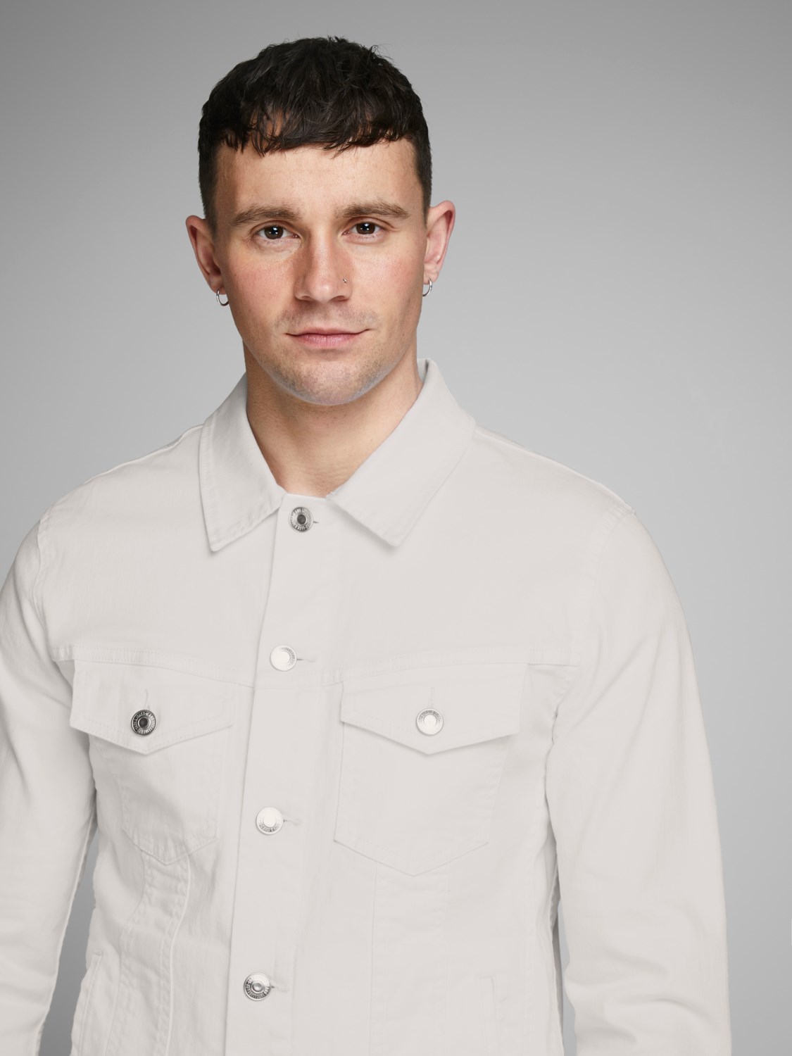 Jack Jones Erkek Ceket 12136319 Blanc De Blanc