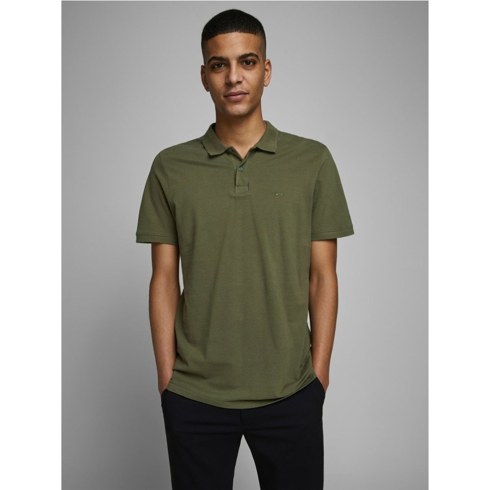 Jack Jones Erkek T-Shirt 12136516 Olive Night