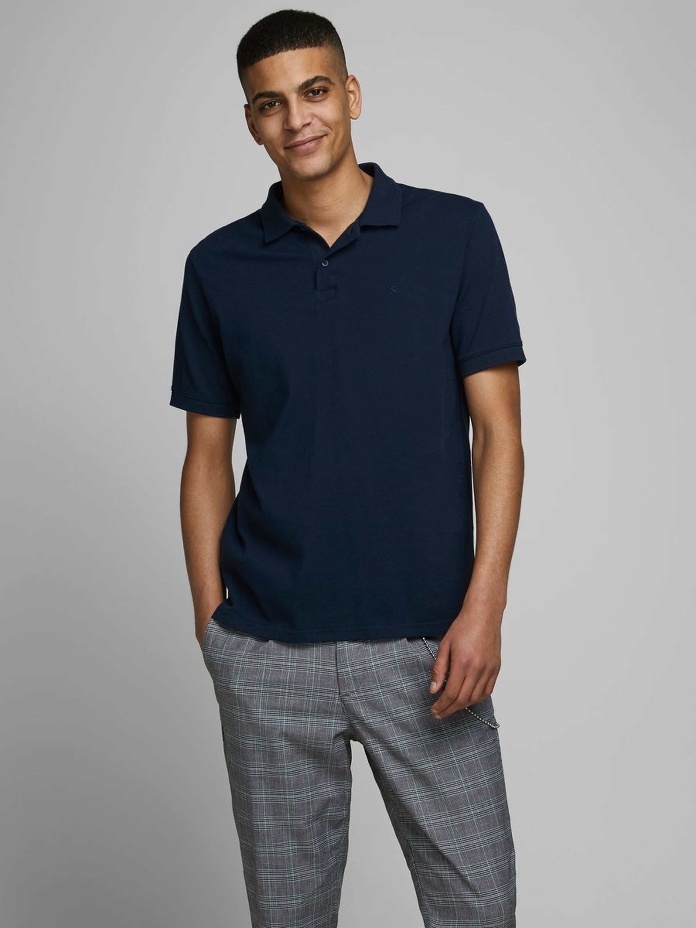 Jack Jones Erkek T-Shirt 12136516 Navy Blazer
