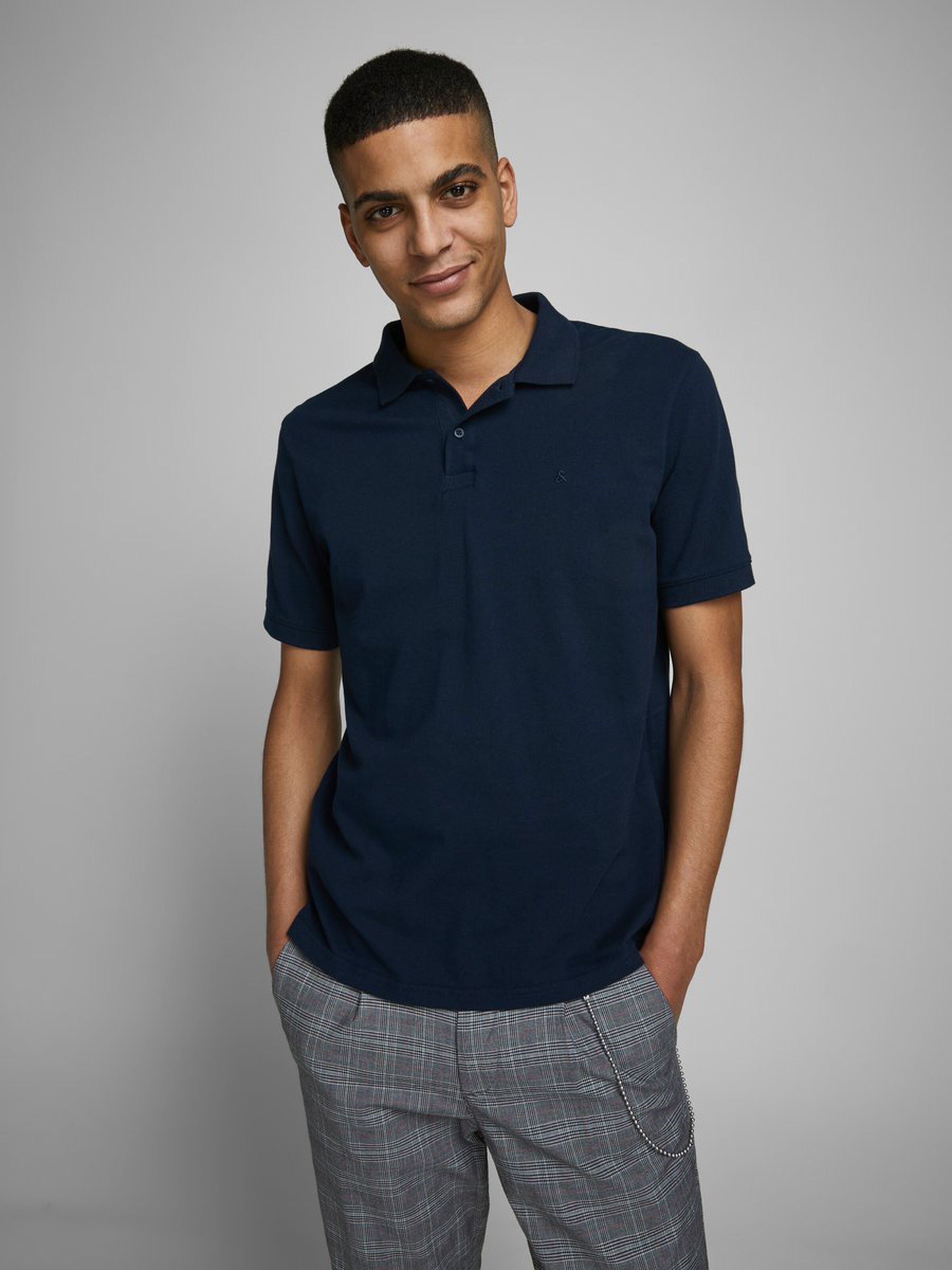 Jack Jones Erkek T-Shirt 12136516 Navy Blazer