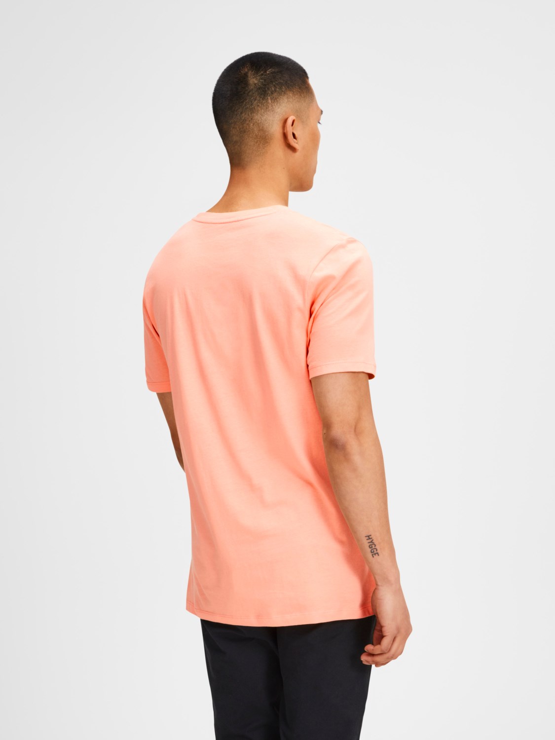 Jack Jones Erkek T-Shirt 12136530 Neon Peach