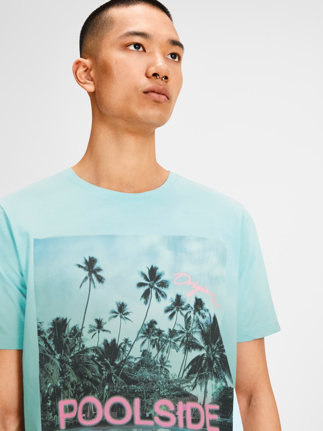 Jack Jones Erkek T-Shirt 12136530 Plume