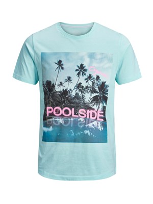 Jack Jones Erkek T-Shirt 12136530 Plume