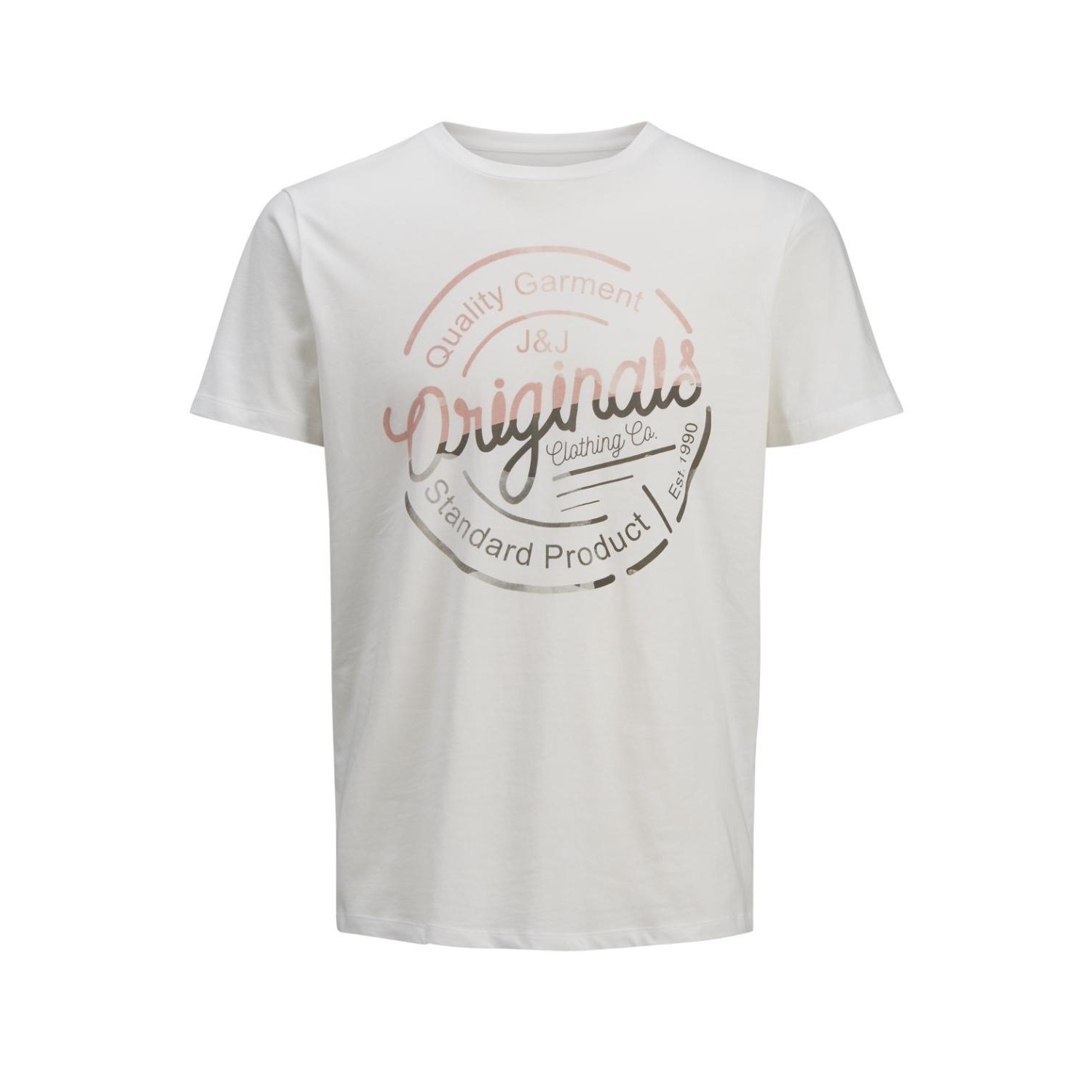 Jack Jones Erkek T-Shirt 12136589 Cloud Dancer