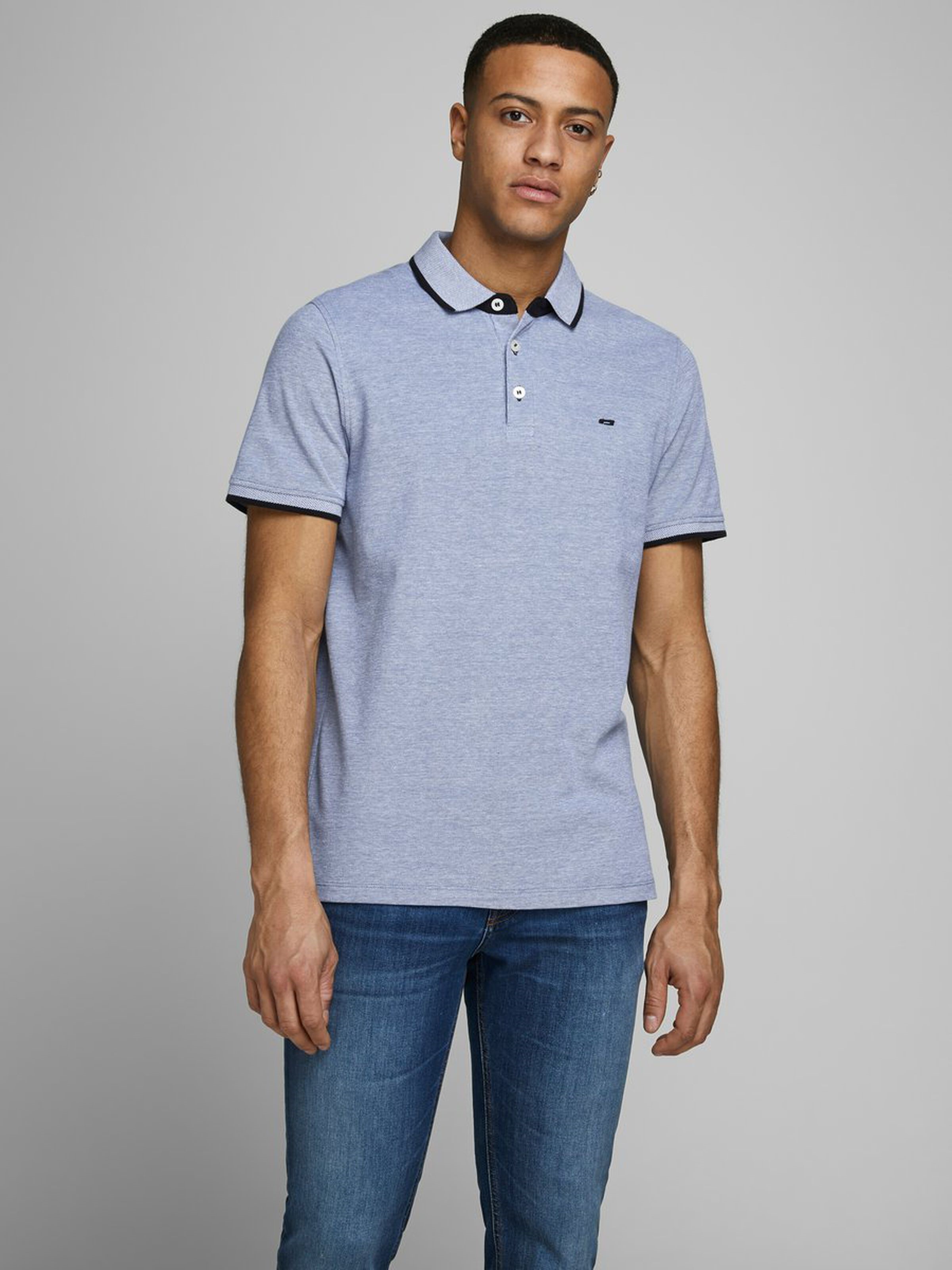 Jack Jones Erkek T-Shirt 12136668 Bright Cobalt