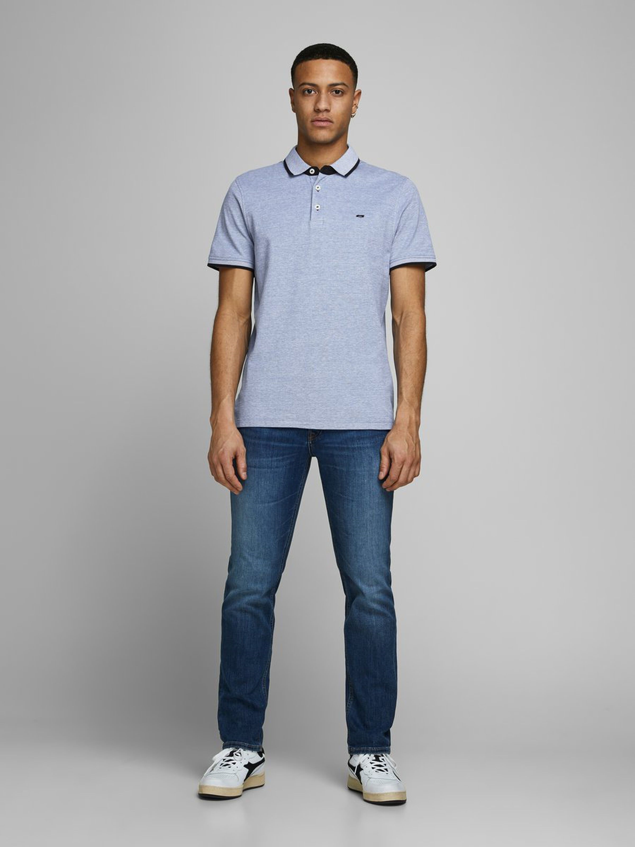 Jack Jones Erkek T-Shirt 12136668 Bright Cobalt