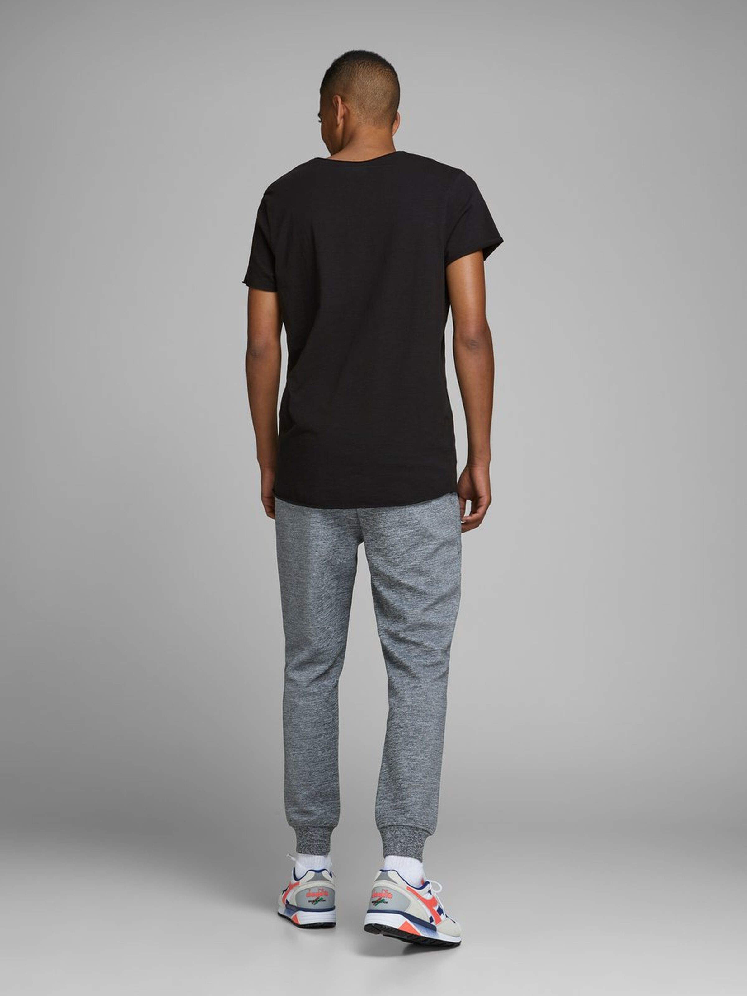 Jack Jones Erkek T-Shirt 12136679 Black