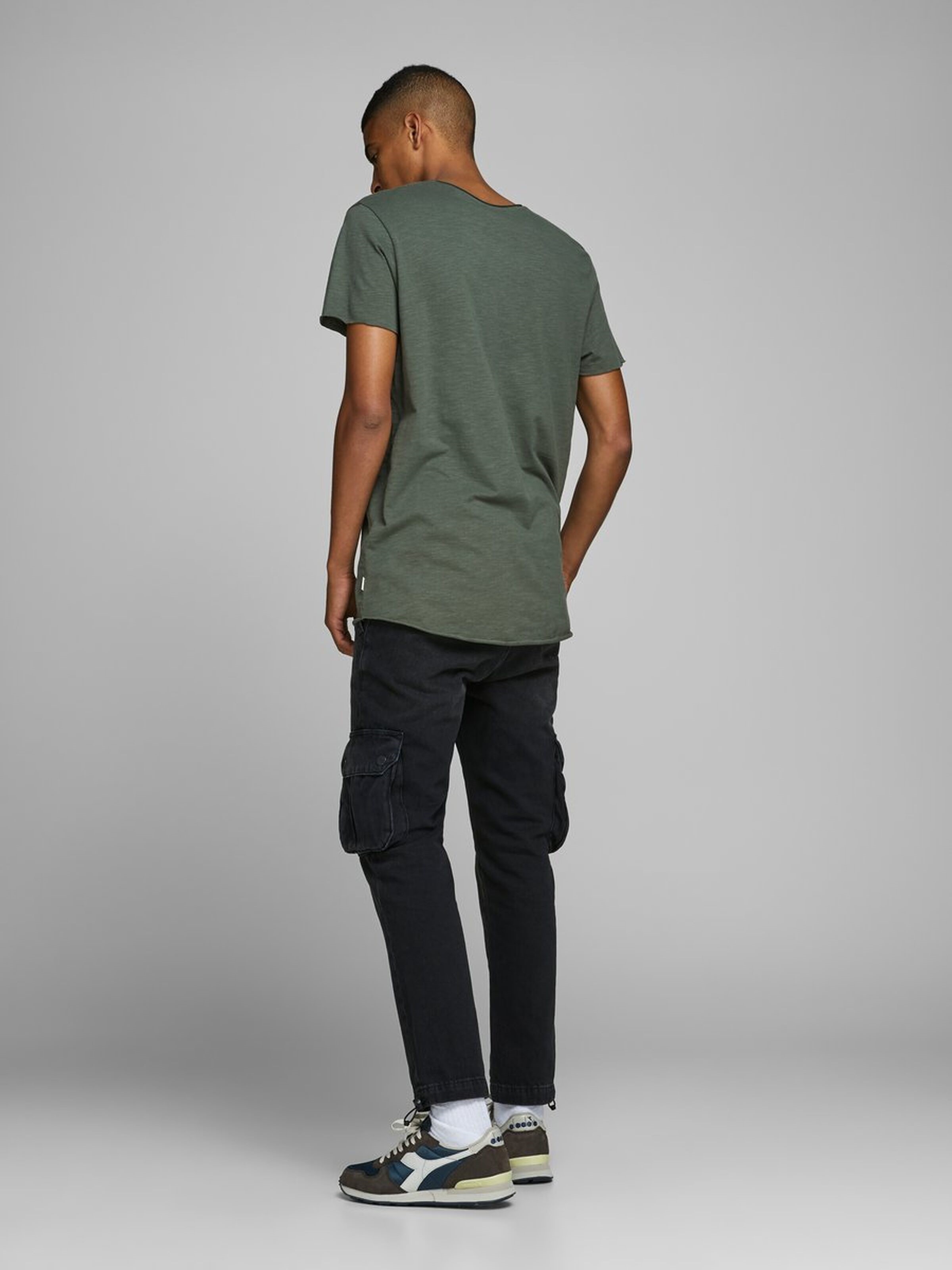 Jack Jones Erkek T-Shirt 12136679 Thyme