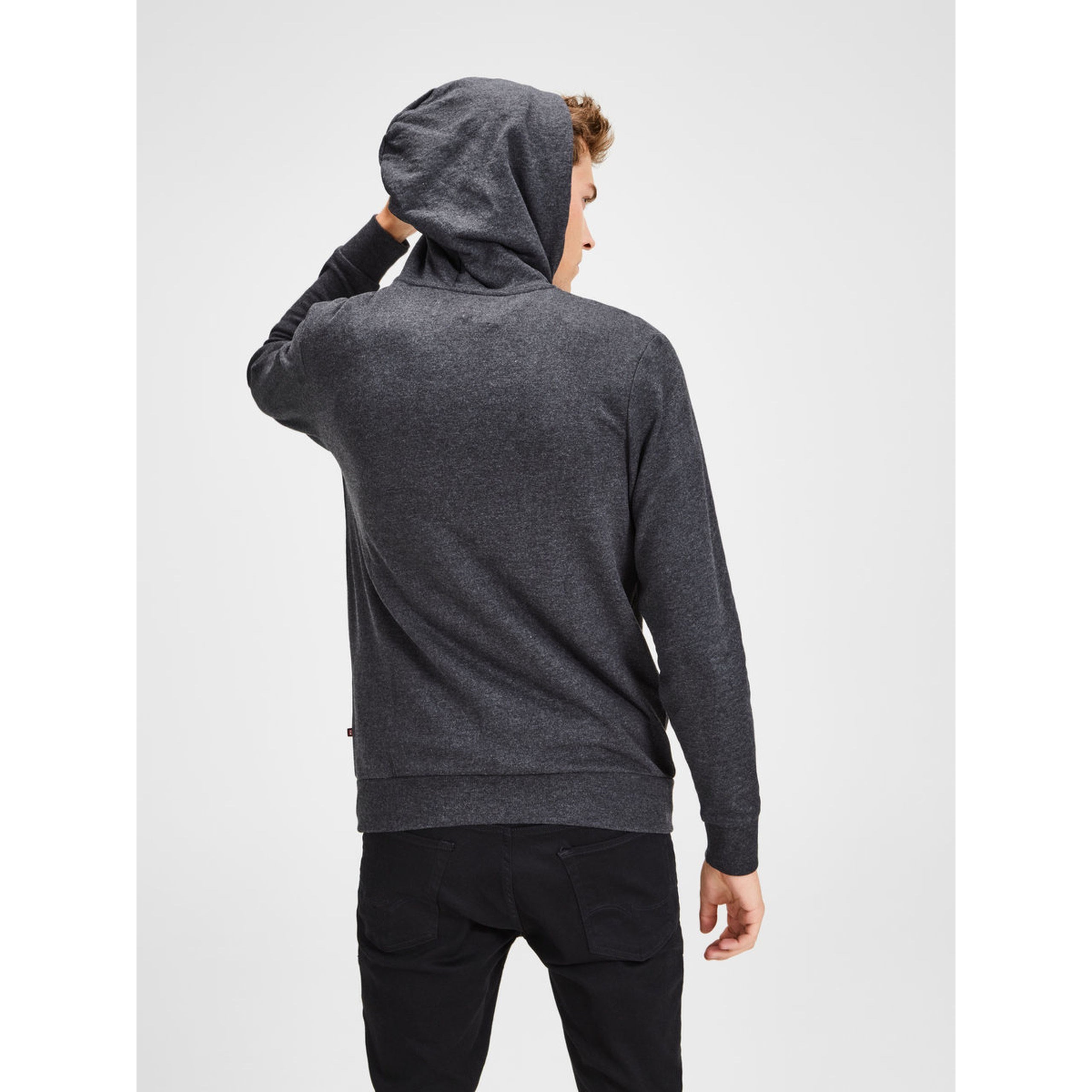 Jack Jones Erkek S-Shirt 12136884 Dark Grey Melange