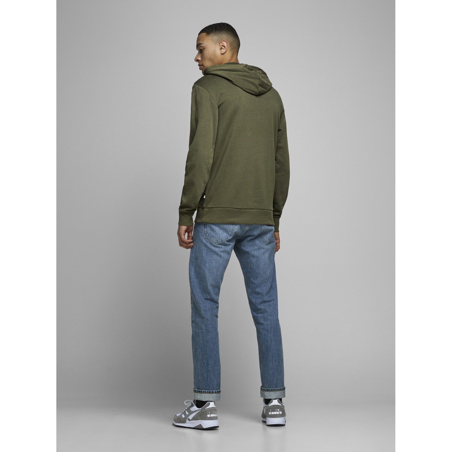 Jack Jones Erkek S-Shirt 12136885 Olive Night