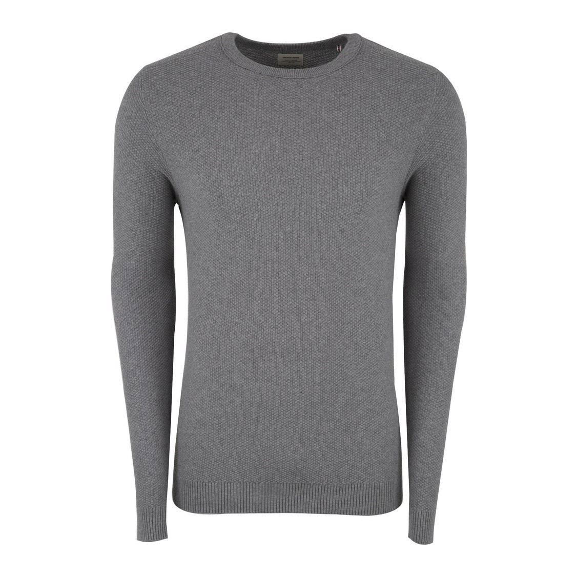 Jack Jones Erkek Kazak 12137171 Gri Melanj