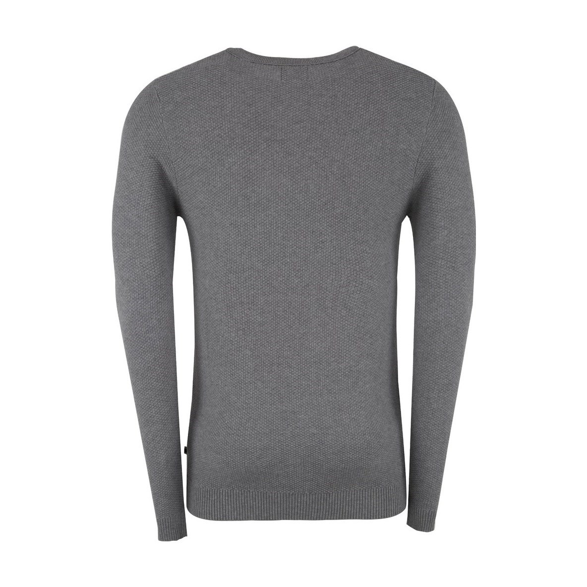 Jack Jones Erkek Kazak 12137171 Gri Melanj