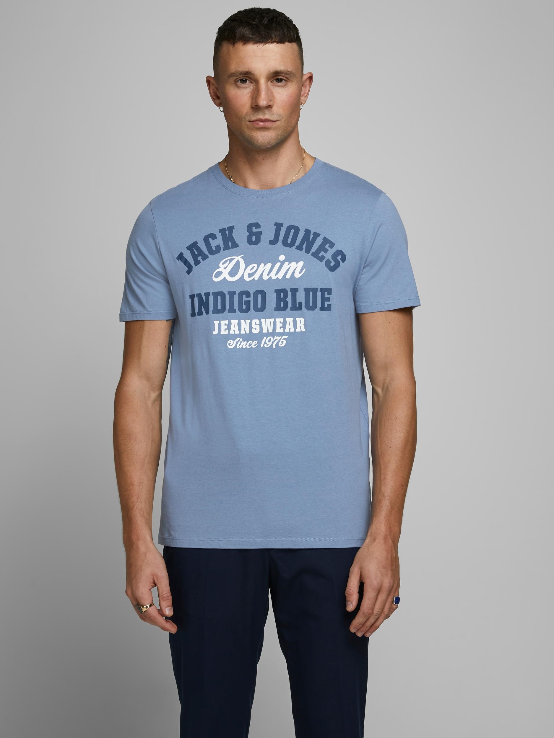 Jack Jones Erkek T-Shirt 12147765 Infinity