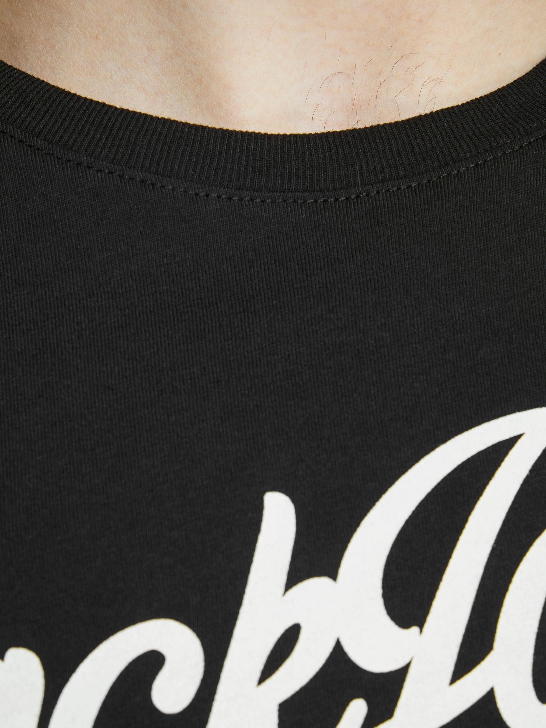 Jack Jones Erkek T-Shirt 12147844 Black