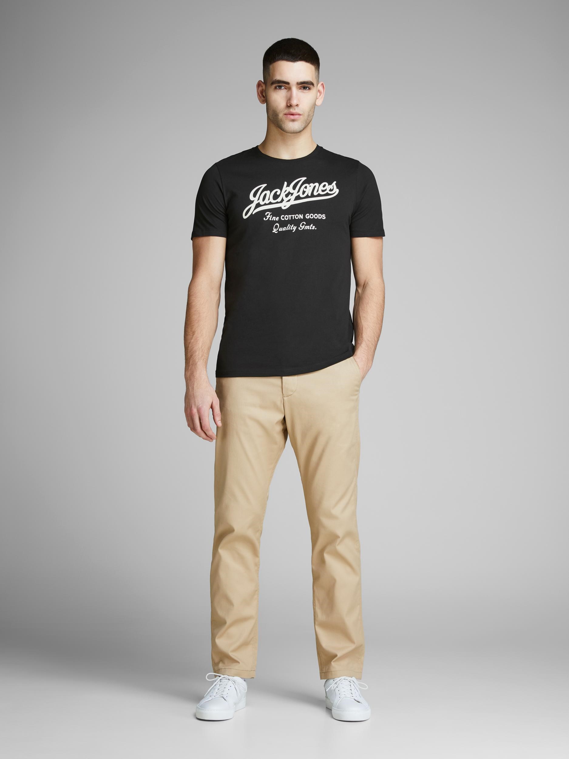 Jack Jones Erkek T-Shirt 12147844 Black