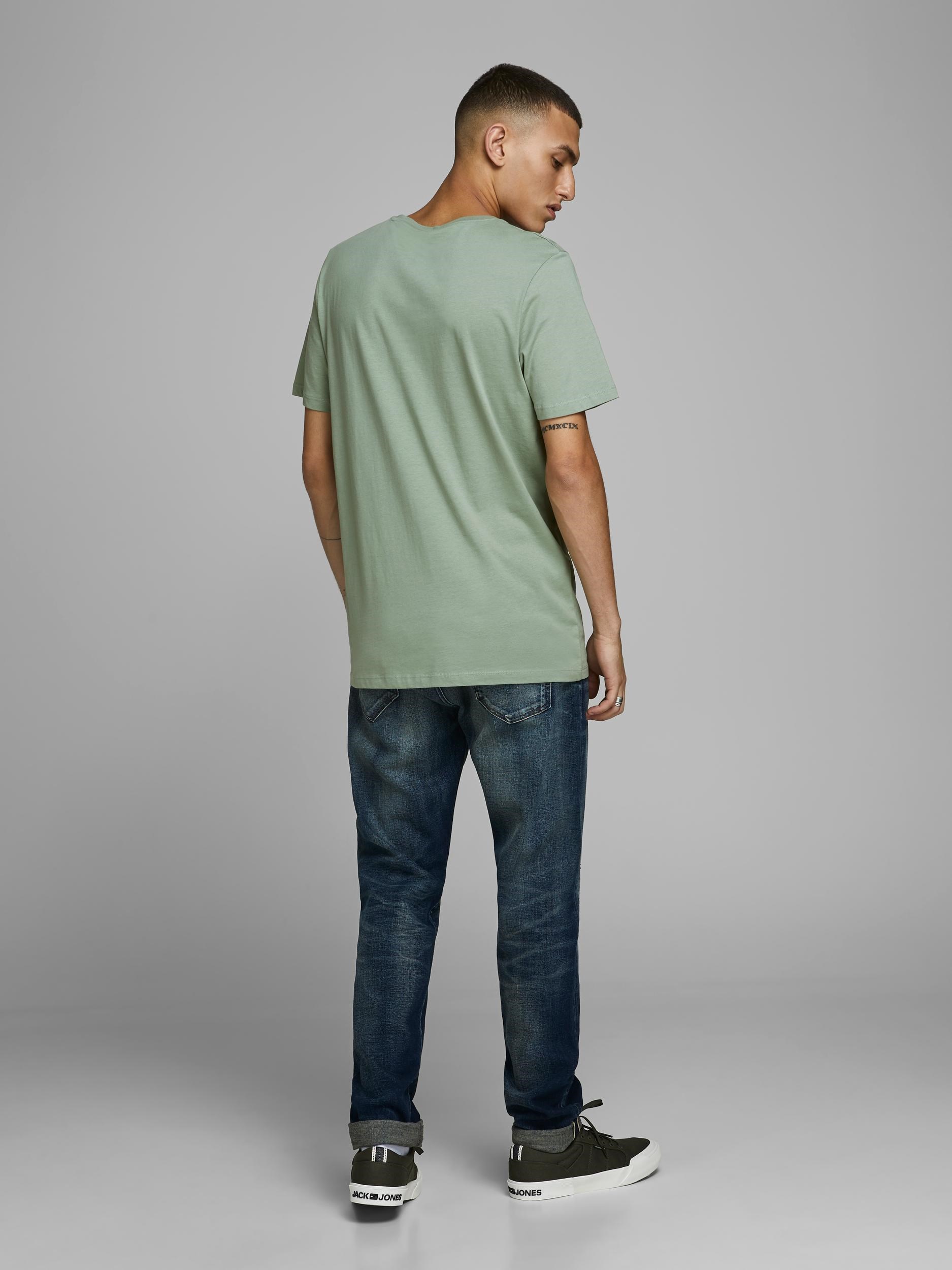 Jack Jones Erkek T-Shirt 12147844 Lily Pad