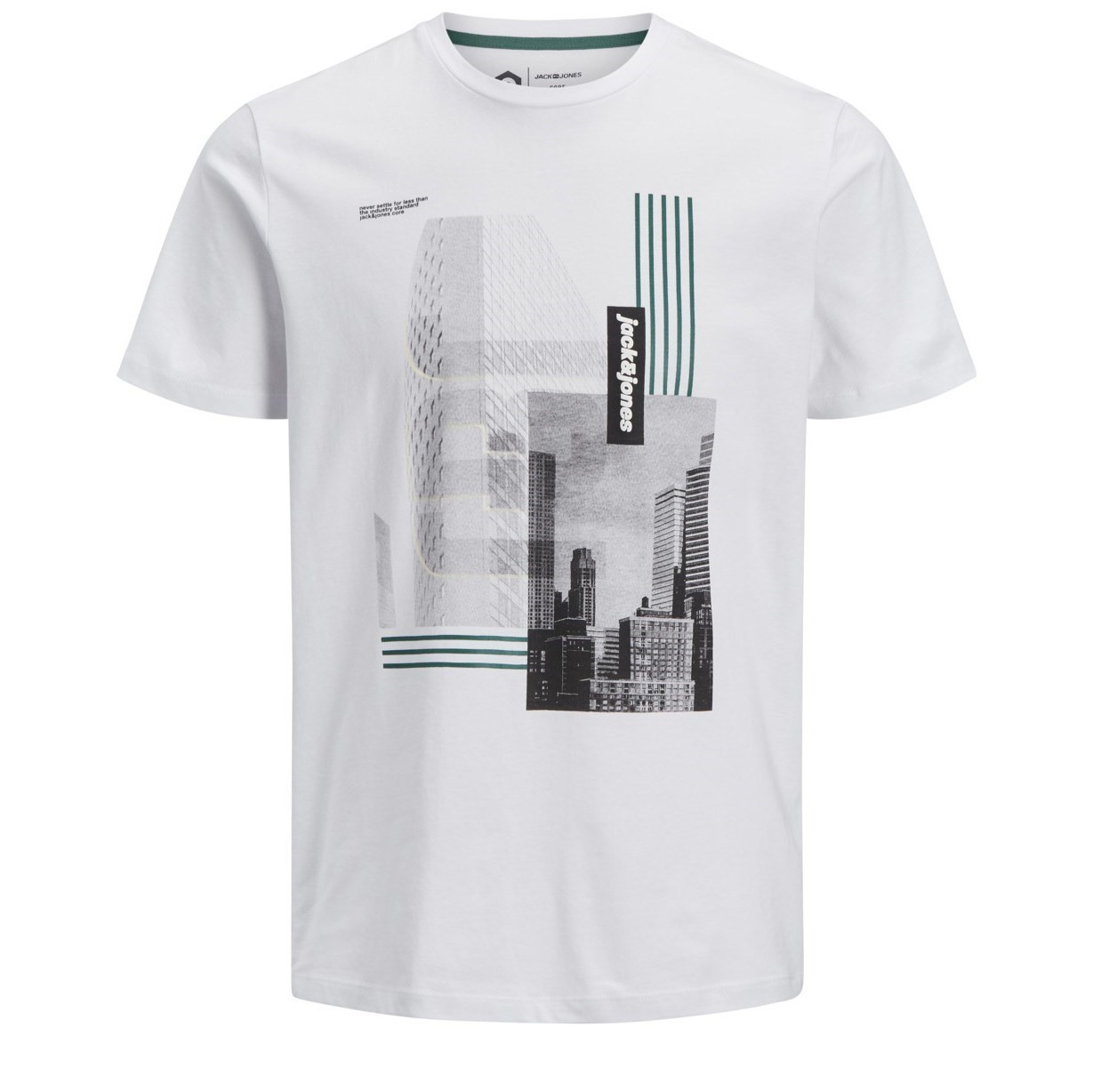 Jack Jones Erkek T-Shirt 12148561 White