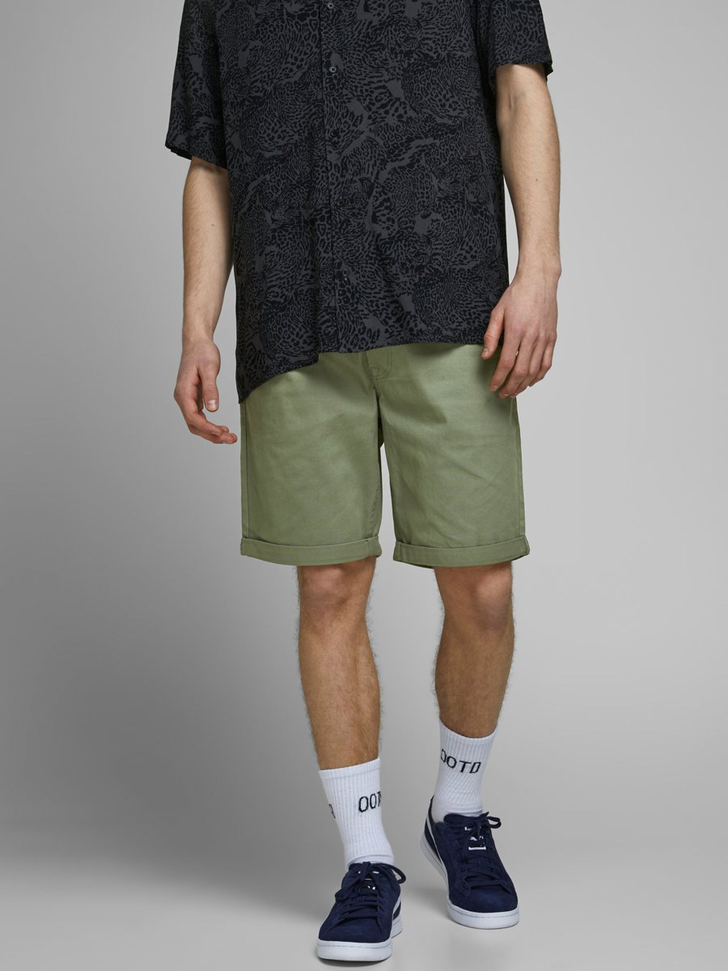 Jack Jones Erkek Şort 12165892 Dusty Olive