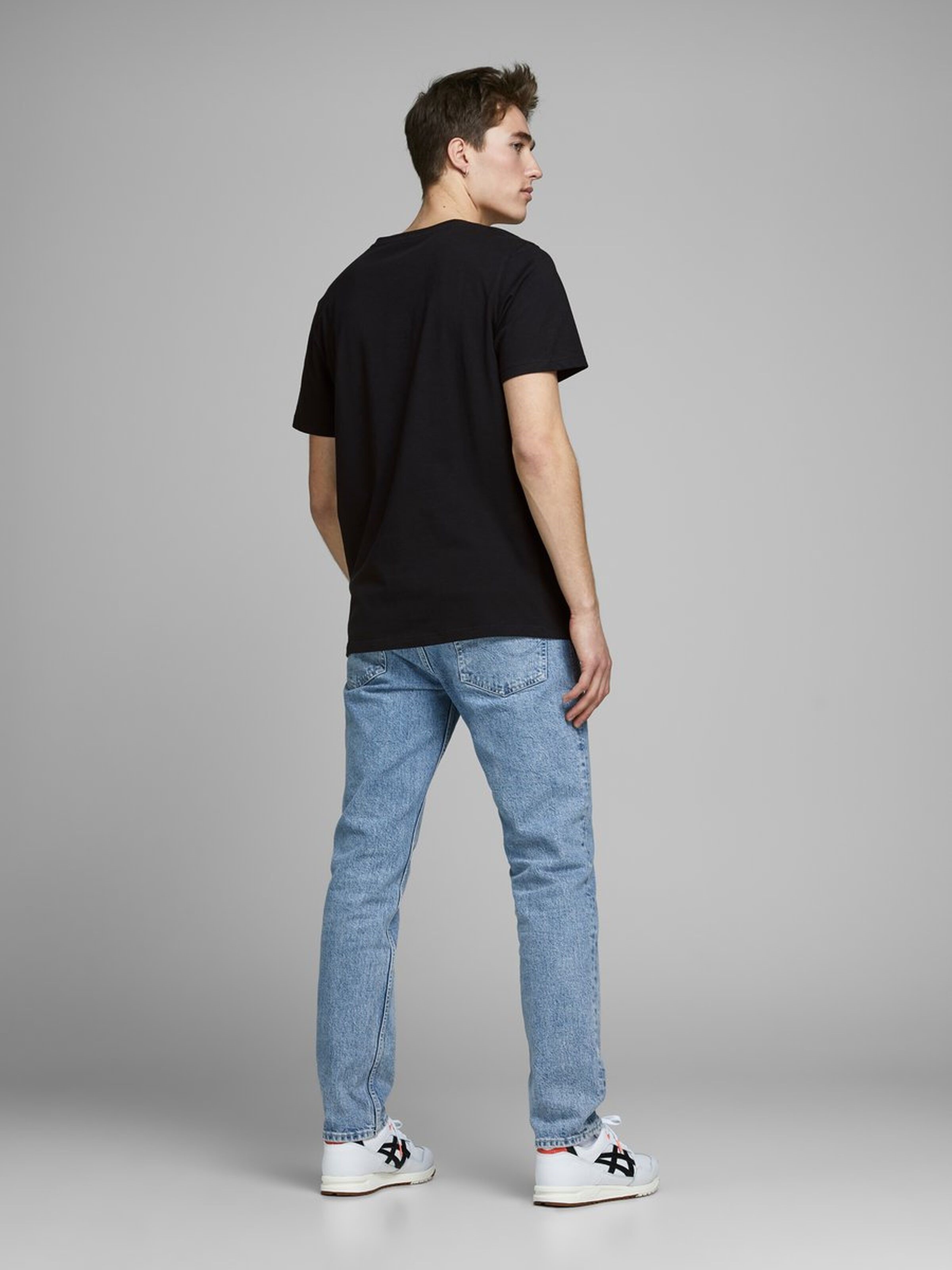 Jack Jones Erkek T-Shirt 12167185 Black
