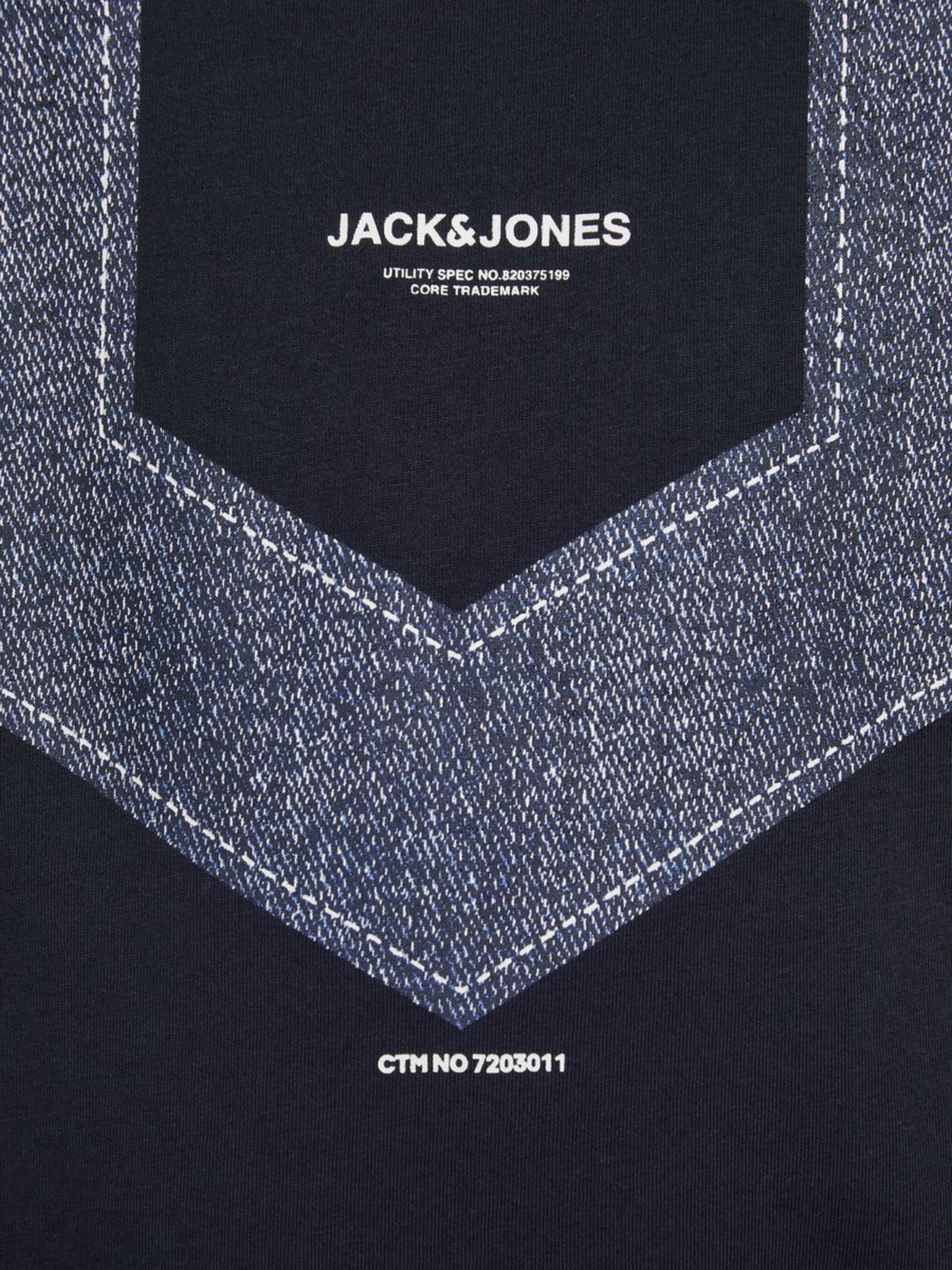 Jack Jones Erkek T-Shirt 12167185 Sky Captain