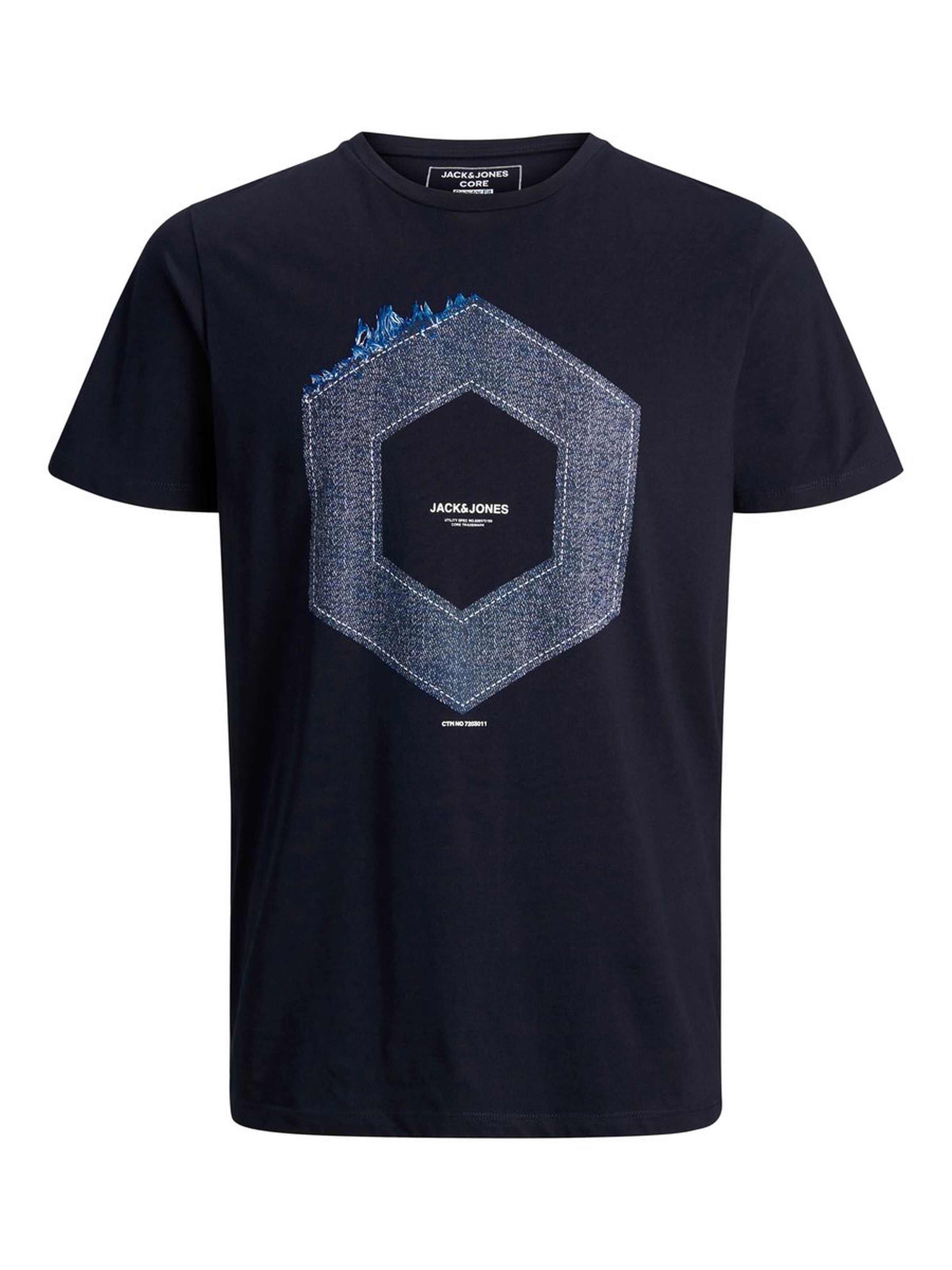 Jack Jones Erkek T-Shirt 12167185 Sky Captain